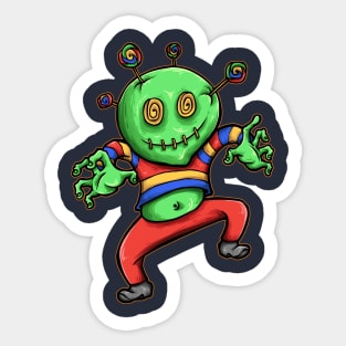 Green Ugly Monster Sticker